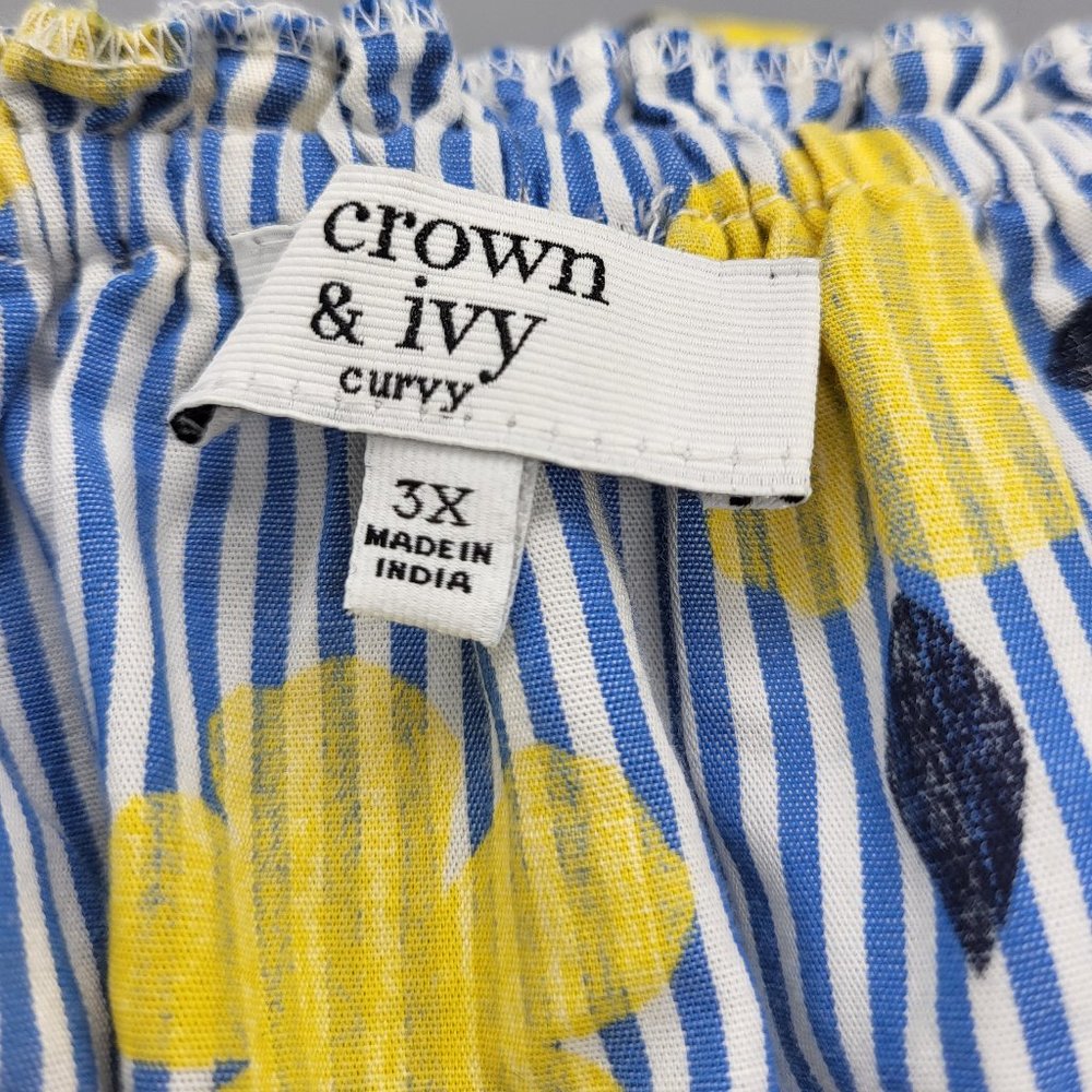 Crown & Ivy Striped Floral Flower Power Dress - Picture 10 of 10